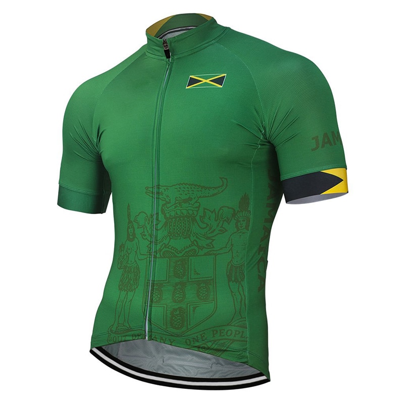 Download Jamaica National 2020 Team New Summer Cycling Jersey 2019 Pro Bike clothing Green Cycling Wear ...