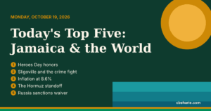 Read more about the article Top Five, Oct. 19: Heroes Day, Crime, Inflation, Hormuz, Russia