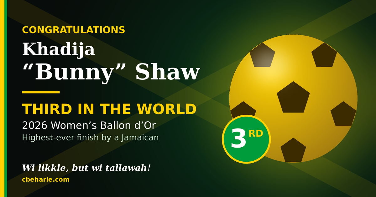 You are currently viewing Third in the World: Congratulations, Khadija “Bunny” Shaw!